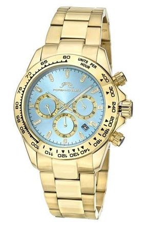 Porsamo Bleu Preston Bracelet Strap Multifunction Watch, 41mm in Gold at Nordstrom Rack