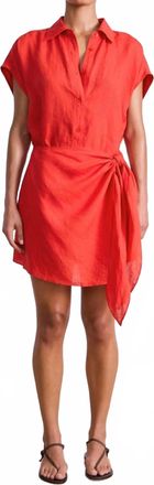 Apiece Apart San Vito Sarong In Poppy Red