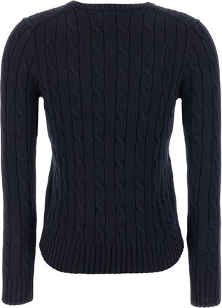 Polo Ralph Lauren Cable-Knit Cotton Sweater - Navy
