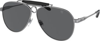 Ralph Lauren RL7078 THE COUNRTYMAN Asian Fit 9002B1 Mens Sunglasses Gunmetal Size 61