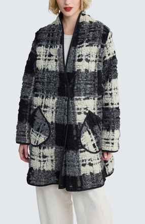 Luukaa D'Celli Chrysa Architectural Coat in Foggy at Nordstrom, Size 10