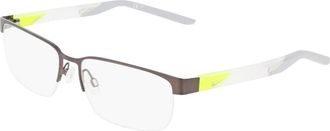 Nike 8184 Eyeglasses - Heren - Brillen - Grijs - 58 MM - Satijn - Accessoires