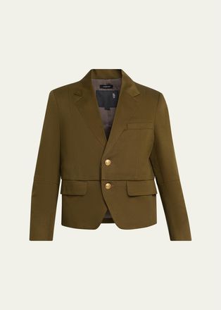 R13 Pleated Boyfriend Blazer