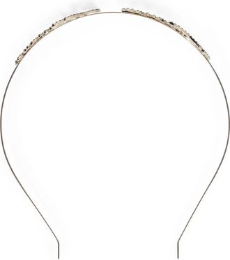 Red Valentino Hair Accessories, female, Gray, Size: ONE SIZE Shiny Metal Headband