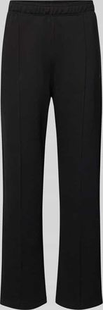 Champion Sweatpants mit L&auml;ngsn&auml;hten und Label-Stitching in Black, Gr&ouml;&szlig;e XXL