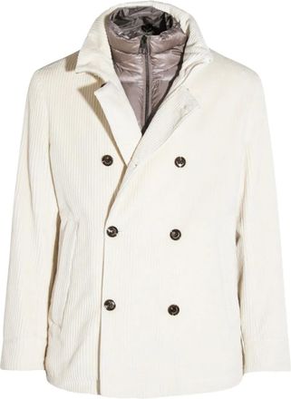 Montecore Cappotto doppiopetto a coste - Toni neutri