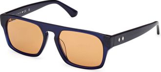 Web Eyewear Web WE0359 90J Mens Sunglasses Blue Size 54
