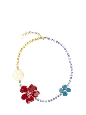 Marni Necklace With Multicolored Enameled Flowers Gioielli Multicolor-Donna