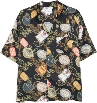 Rhude Hombre, Camisas, Negro, Talla: M