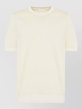 Malo crew neck short sleeve knit sweater