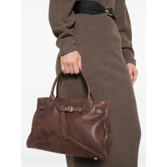 Ballantyne Calfskin Leather Tote Bag - Brown
