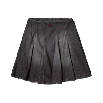 Diesel Short Skirts, female, Gray, Size: W25 Diesel Skirts Grey