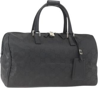 Gucci Pre-owned Weekend Bags, female, Black, Size: ONE SIZE Pre-owned Vintage Boston Bag