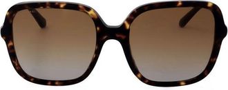 Bulgari Ladies Black Rectangular Sunglasses 0BV8228B-504/T5-2