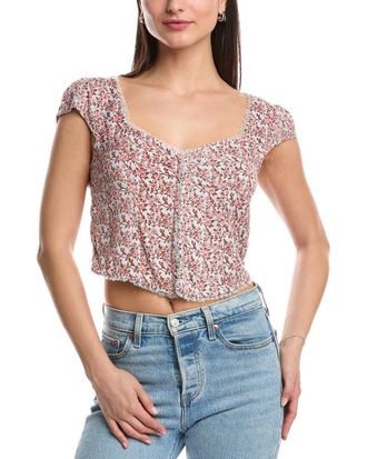 Free People Faye Printed Top