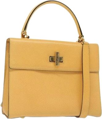 Celine Pre-owned Handbags, female, Yellow, Size: ONE SIZE Pre-owned Vintage Handbag