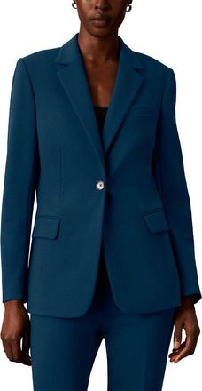 Calvin Klein Petite One Button Notch Collar Jacket