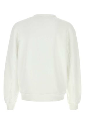Kenzo Mens White Cotton Sweatshirt Offwhite Exterior: Felpe
