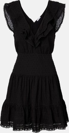 Poupette St Barth Della ruffled cotton minidress