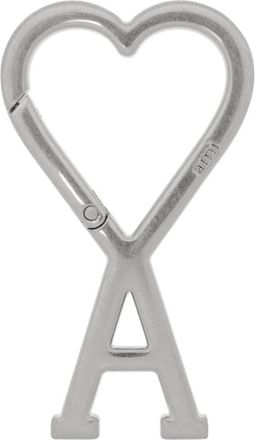 Ami Sleutelhanger met Logo - unisex - Sleutelhangers & Tashangers - Grijs - ONE Size - Accessoires