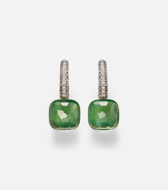 POMELLATO Nudo Classic 18kt rose and white gold drop earrings with gemstones