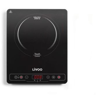 Livoo Placa De Inducci&oacute;n Independiente Negra 2000w - Doc235 - Livoo