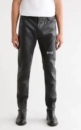Rta Bryant Faux Leather Skinny Pants in Latin Triple Cross at Nordstrom Rack, Size 36