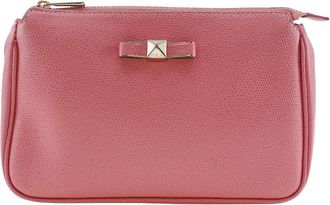 Furla Pink Leather Clutch Bag (Pre-Owned)
