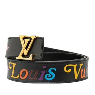 Louis Vuitton Pre-owned Belts, female, Black, Size: ONE SIZE Pre-owned Leather Belt