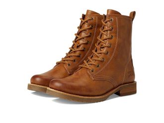 Frye and Co. Chesnee Combat Womens Boots Caramel : 9.5 M, Leather