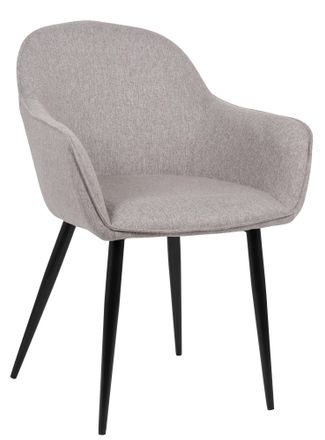 Clp Silla De Comedor Boise Tapizada En Tela Gris