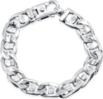 Pompeii3 Mens Marine 14k Gold (74gram) or Platinum (119gram) 13.5mm Link Bracelet 8.5