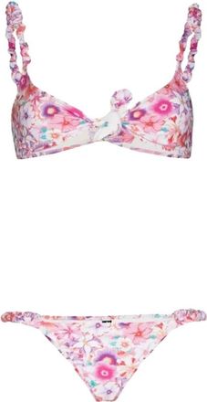 Reina Olga Bloemen Bikini Set Luca - Dames - Bikinis - Roze - L - Badmode