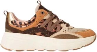Twinset Schoenen, Dames, Bruin, 38 EU, Leer, Running Sneakers