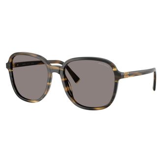 Miu Miu Sunglasses, unisex, Brown, Size: 58 MM Square Sunglasses
