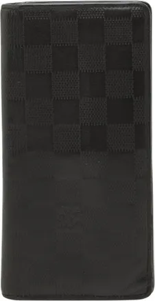 Louis Vuitton Black Onyx Leather Long Wallet (Bi-Fold) (Pre-Owned)