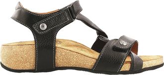 Taos Womens Universe Backstrap Sandals In Black
