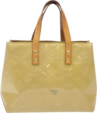 Louis Vuitton Reade Beige Patent Leather Handbag (Pre-Owned)