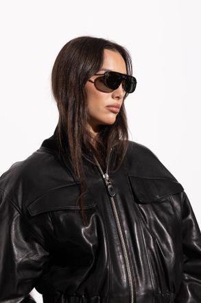 Linda Farrow Calder Sunglasses, Unisex, Black
