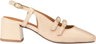 Maison Toufet Schoenen, Dames, Beige, 38 EU, Leer, Handgemaakte Leren Babyschoenen
