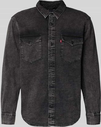 Levi's Relaxed Fit Jeanshemd mit Brusttaschen Modell WESTERN in Black, Gr&ouml;&szlig;e XL