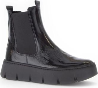 Gabor Chelsea Boot - Dames - Chelseaboots - Zwart - 39 EU - Leer - Schoenen