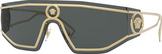 Versace Grey Shield Unisex Sunglasses VE2226 100287 145
