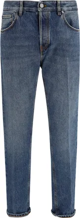Pantaloni Torino Straight-Leg Denim Jeans - Blue