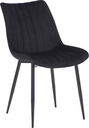 Clp Silla De Comedor Rahden En Terciopelo Negro