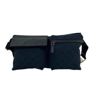 Gucci Pre-owned GG Canvas Leren Heuptas - Dames - Pre-owned - Zwart - Maat: ONE Size Leer