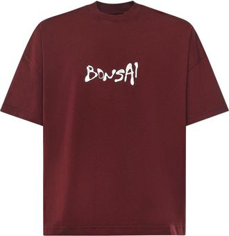 BONSAI Cotton T-Shirt With Logo