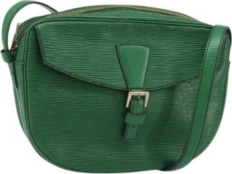 Louis Vuitton Pre-owned Jeune Fille MM Schoudertas - Dames - Vintage Schoudertas - Groen - ONE Size - Leer - Vintage