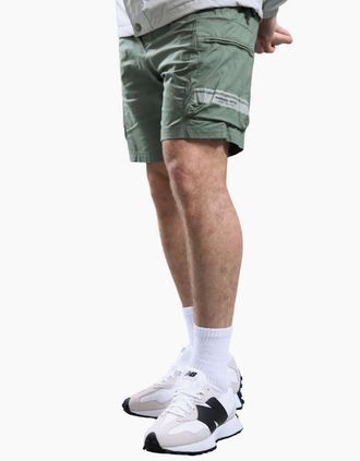 Marshall Artist Mens Marshall Artist Seafield Sage Cargo Shorts - Green - Size: 37/36/32