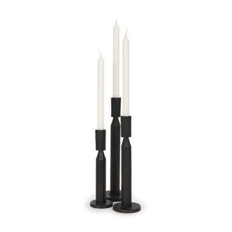 Mercana Declan Cast Metal Taper Candle Holder in Black at Nordstrom